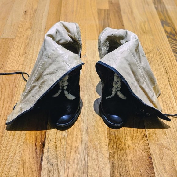 COACH Knee-High Lace-up Leather Boots Size 8 EUC - Picture 11 of 14